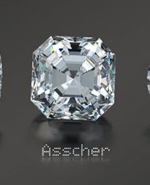 Asscher Cut Diamond Carat 0.50