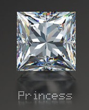 Princess cut diamond Carat PRINCES 0.2