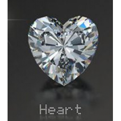 Diomandz Lab Grown Diamond 2 Carat Heart Shape Good VS2 K GIA CERTIFIED