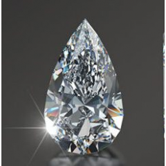 Diomandz Natural Diamond 1 Carat Pear Shape Astorideal SI2 D GIA CERTIFIED