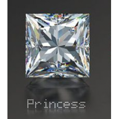 Diomandz Lab Grown Diamond 1.5 Carat Princess Shape Ideal VVS2 E GIA CERTIFIED